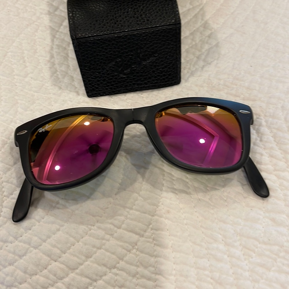 Ray Ban polarized sunglasses.